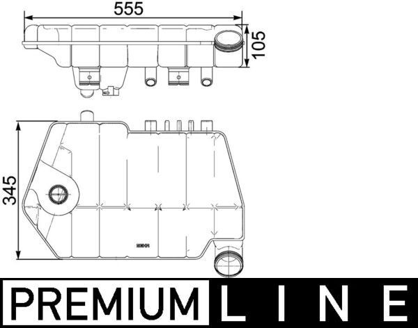 CRT66000P Mahle Original Розширювальний бачок охолодження