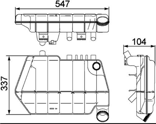 CRT67000S Mahle Original Розширювальний бачок охолодження