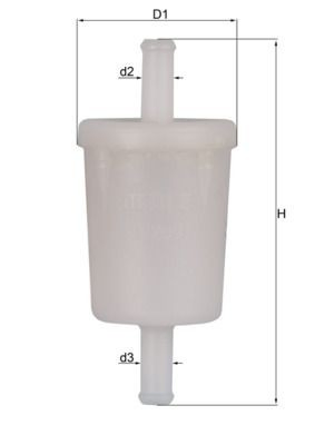 Паливний фільтр KL260OF Mahle Original