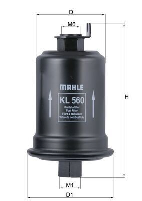Фільтр паливний Mahle Original KL560