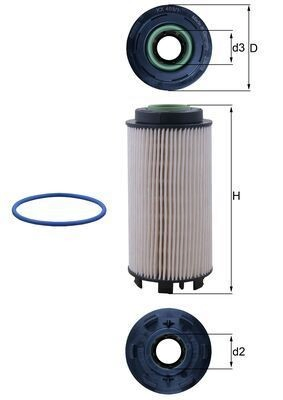 Фільтр тонкого очищення палива Mahle Original KX4031D ціна, від 40.47 USD