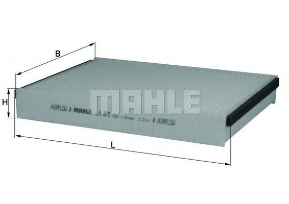 Фільтр повітряний обігрівача Mahle Original LA875 ціна, від 5.60 USD