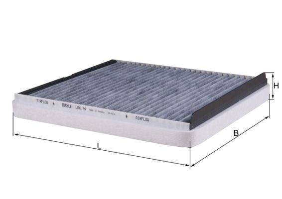 Фільтр повітряний обігрівача Mahle Original LAK74 ціна, від 6.38 USD