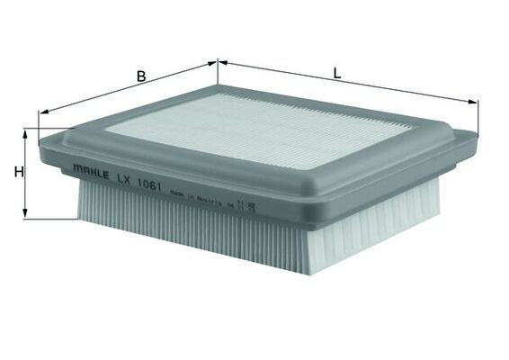 LX1061 Mahle Original Повітряний фільтр двигуна