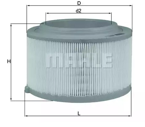 Купити LX3458 Mahle Original Автомобільний фільтр повітря