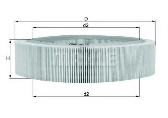 Фільтр повітряний Mahle Original LX346