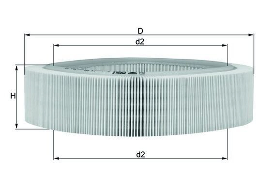 LX346 Mahle Original Повітряний фільтр двигуна