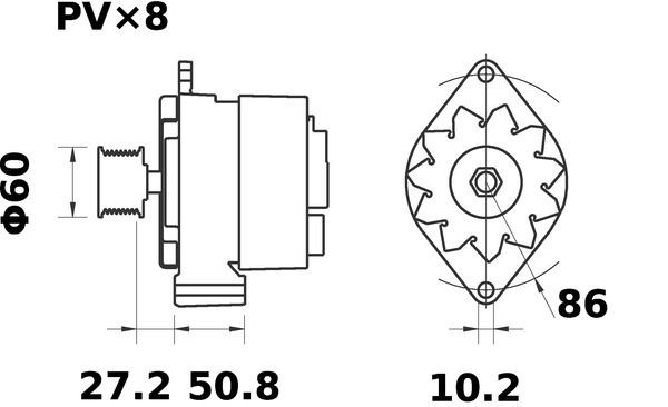 Купити LX754 Mahle Original Автомобільний фільтр повітря