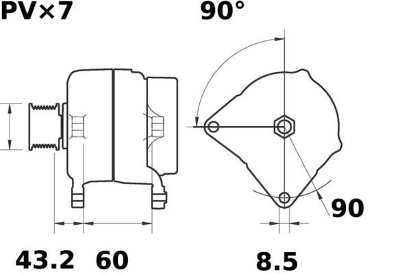 Повітряний фільтр LX754 Mahle Original