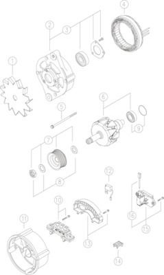 Купити MG535 Mahle Original Генератор