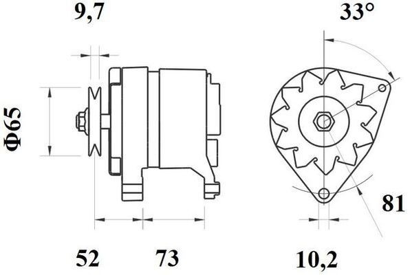 MG535 Mahle Original Авто генератор