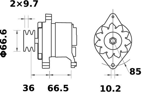 Генератор Mahle Original MG580 ціна, від 412.28 USD
