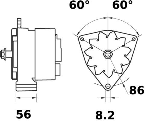 Генератор Mahle Original MG597 ціна, від 126.54 USD