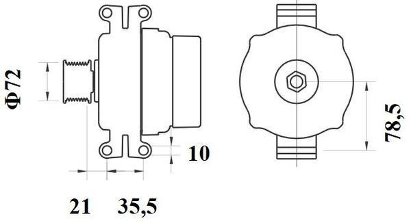 MG798 Mahle Original Авто генератор