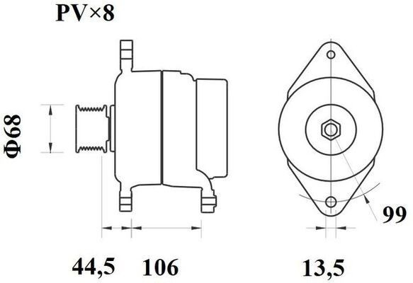 Генератор Mahle Original MG801 ціна, від 125.72 USD