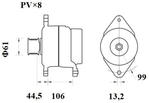 Генератор Mahle Original MG802 ціна, від 187.47 USD