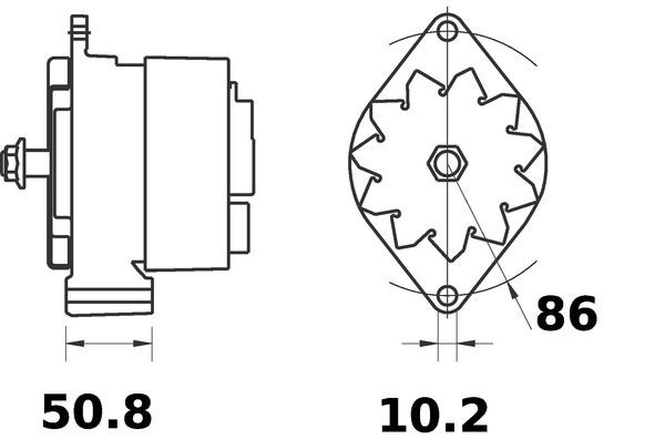 Генератор MG84 Mahle Original