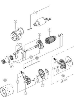 MS140 Mahle Original Стартер двигуна