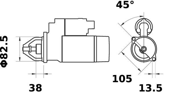 Стартер Mahle Original MS334 ціна, від 186.34 USD