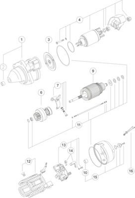 MS334 Mahle Original Стартер двигуна