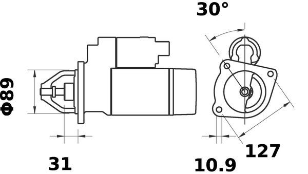 Купити MS356 Mahle Original Стартер