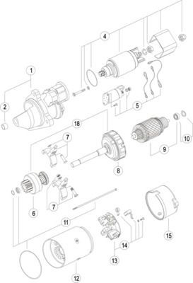 MS687 Mahle Original Стартер двигуна