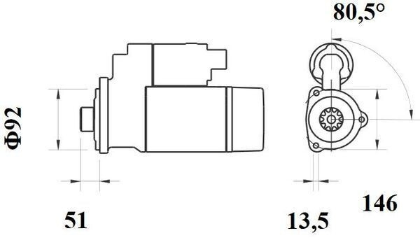MS757 Mahle Original Стартер двигуна
