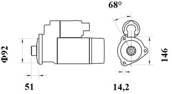 Стартер Mahle Original MS773 ціна, від 260.74 USD