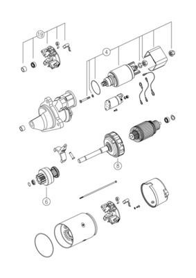 MS774 Mahle Original Стартер двигуна