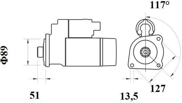 Стартер MS775 Mahle Original
