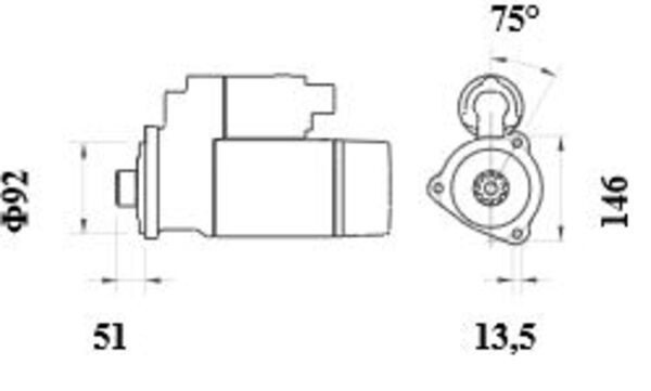 MS940 Mahle Original Стартер двигуна