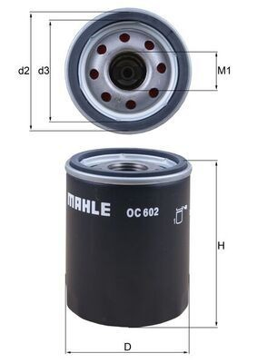 Купити OC602 Mahle Original Фільтр очищення масла відцентровий