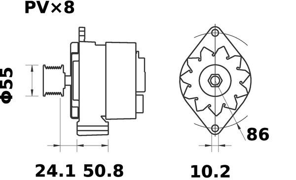 Купити TX12783D Mahle Original Термостат в корпусі