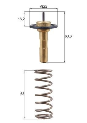 Кожух термостата Mahle Original TX31190D ціна, від 44.65 USD