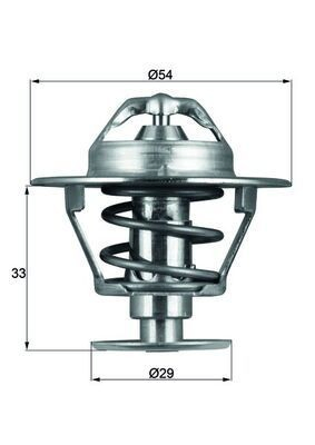 Купити TX8676D Mahle Original Термостат в корпусі