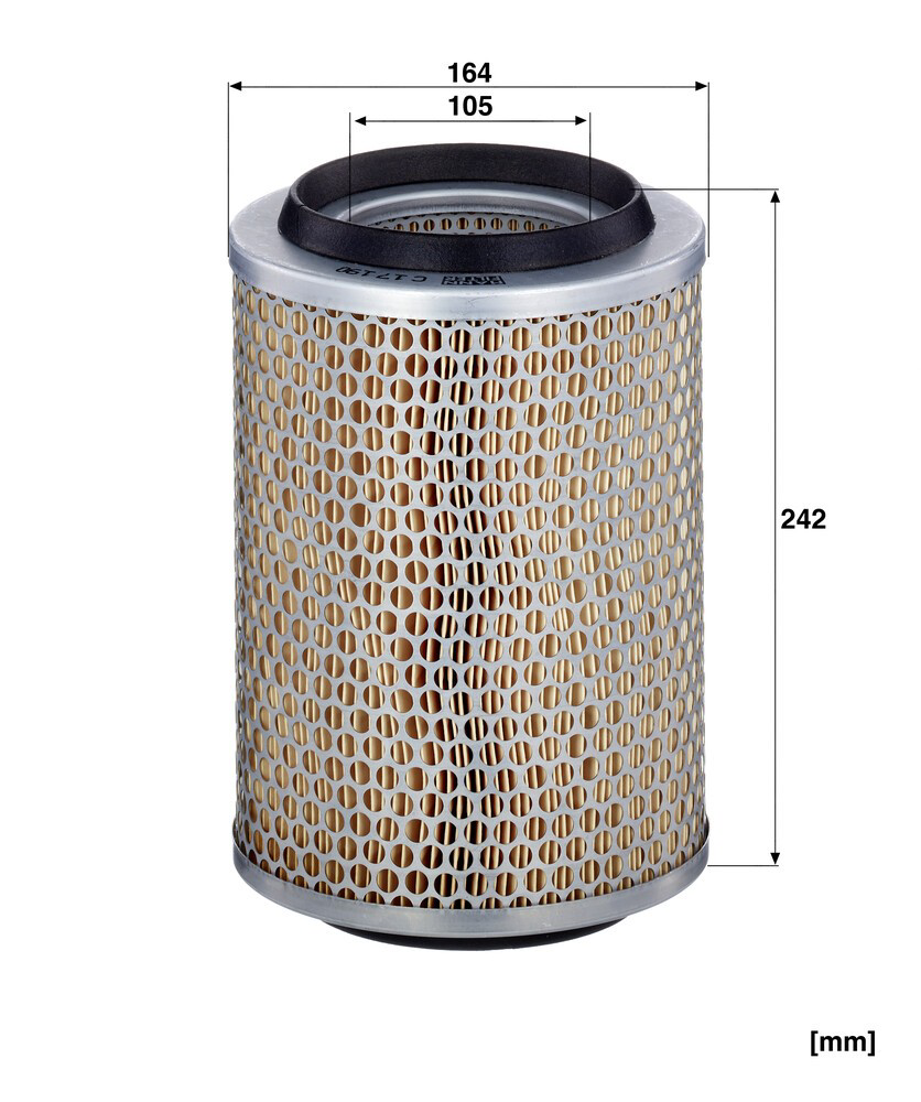 Елемент повітряного фільтра Mann-Filter C17190 ціна, від 36.68 USD