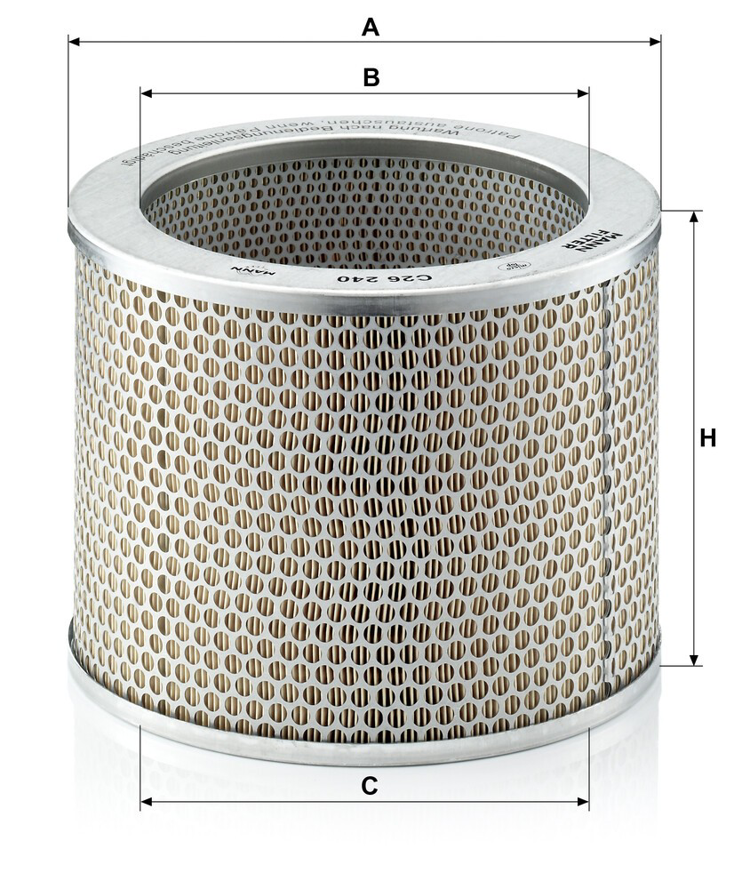 C26240 Mann-Filter Повітряний фільтр двигуна