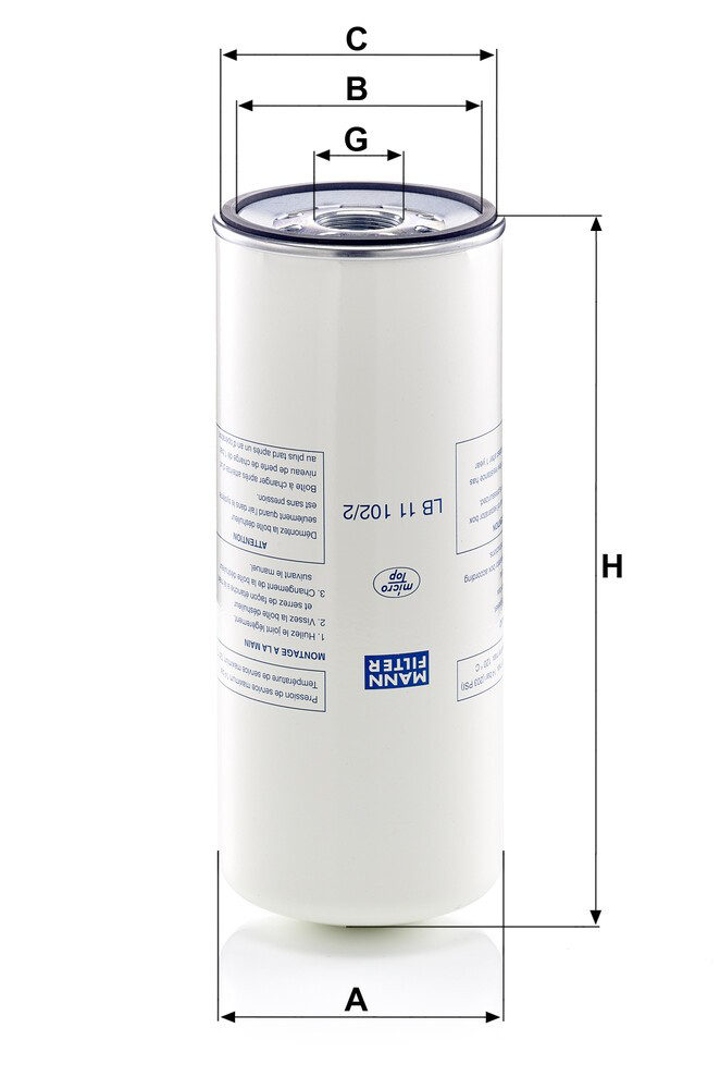 LB111022 Mann-Filter Повітряний фільтр двигуна