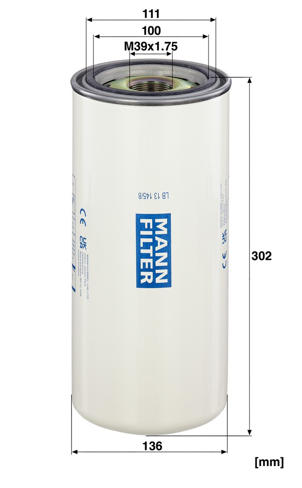  Mann-Filter LB131458 ціна, від 143.80 USD