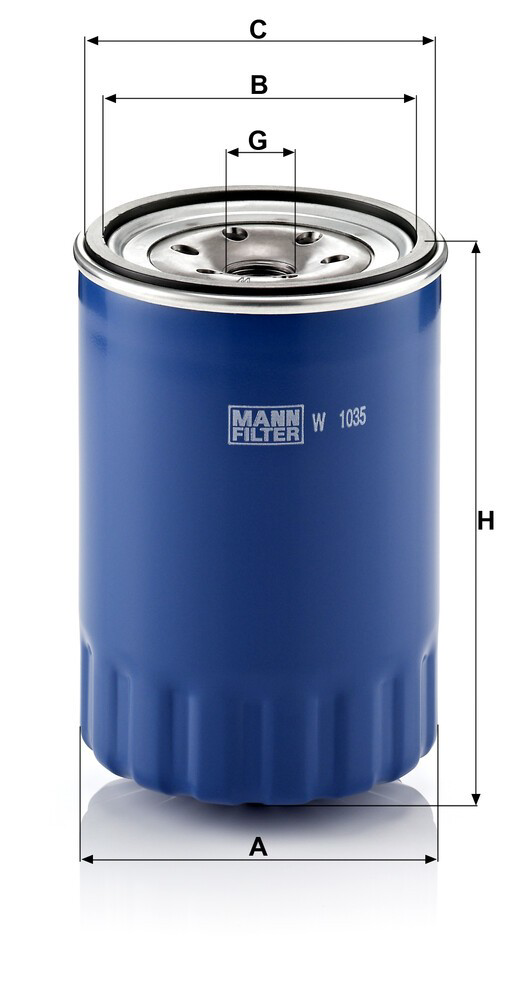 Купити W1035 Mann-Filter Фільтр очищення масла відцентровий