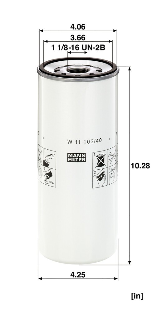 W1110240 Mann-Filter Фільтр масла