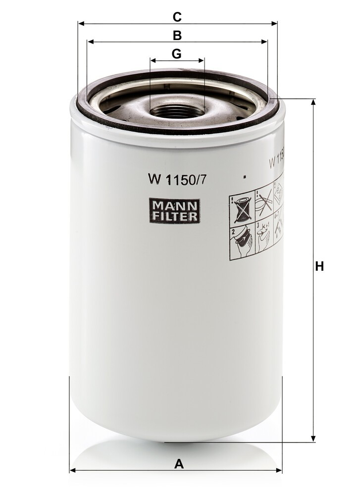 W11507 Mann-Filter Фільтр масла