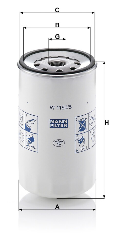 W11605 Mann-Filter Фільтр масла