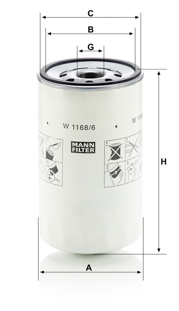 W11686 Mann-Filter Фільтр масла