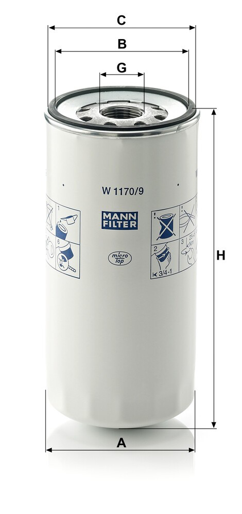 W11709 Mann-Filter Фільтр масла