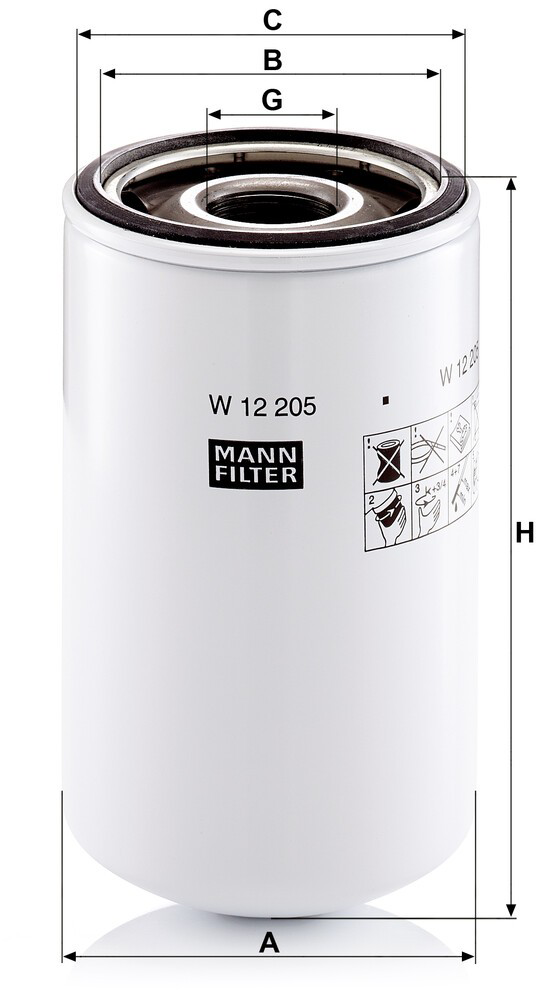 W12205 Mann-Filter Фільтр масла