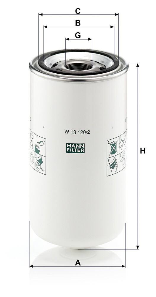 Купити W131202 Mann-Filter Фільтр очищення масла відцентровий