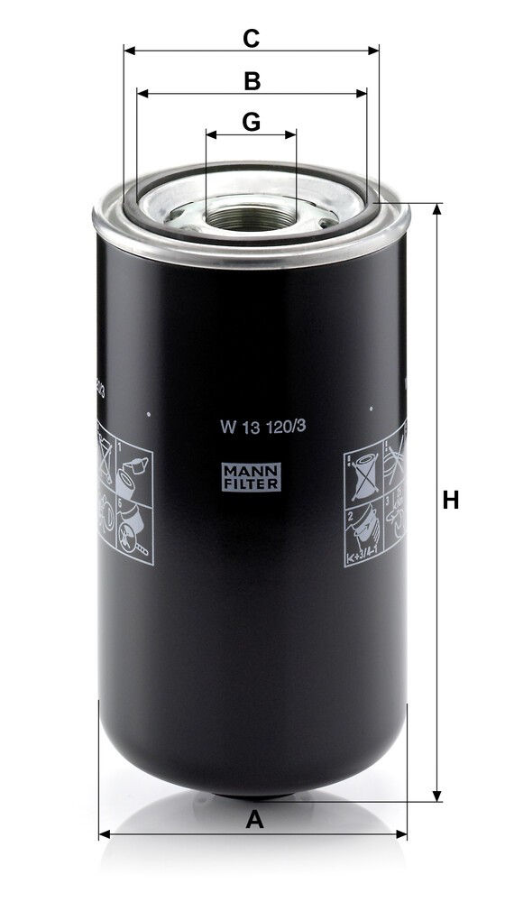 W131203 Mann-Filter Фільтр масла