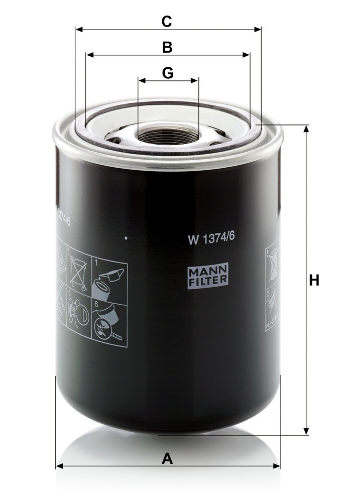 W13746 Mann-Filter Фільтр гідравлічної системи