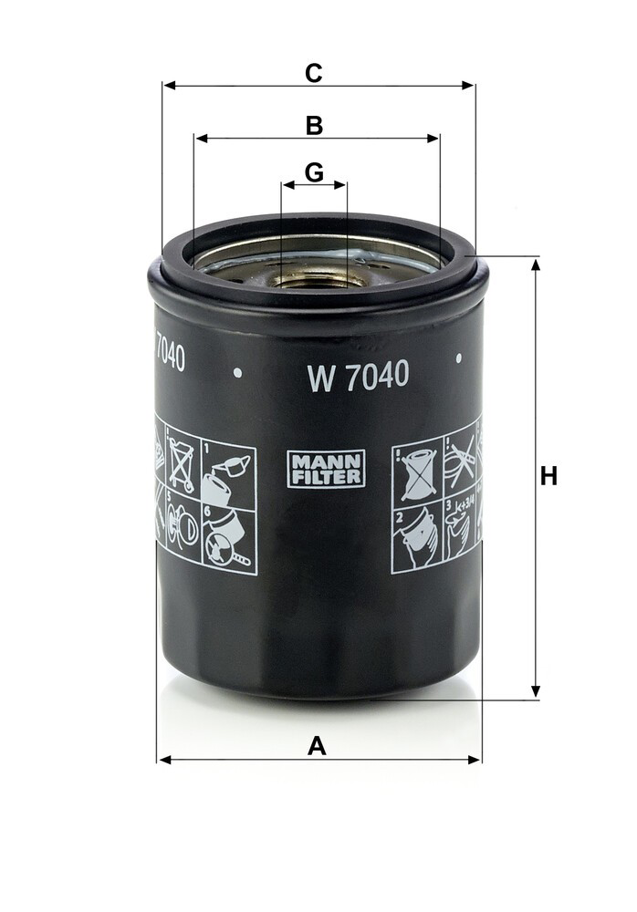 Купити W7040 Mann-Filter Фільтр очищення масла відцентровий